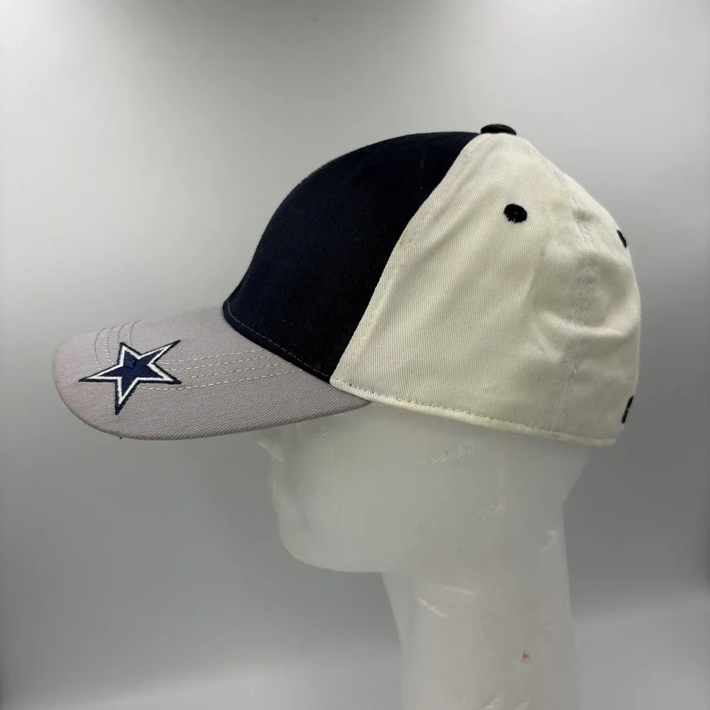 Dallas Cowboys Hat Cap Fitted Mens One Size Blue Gray White NFL Football Stretch